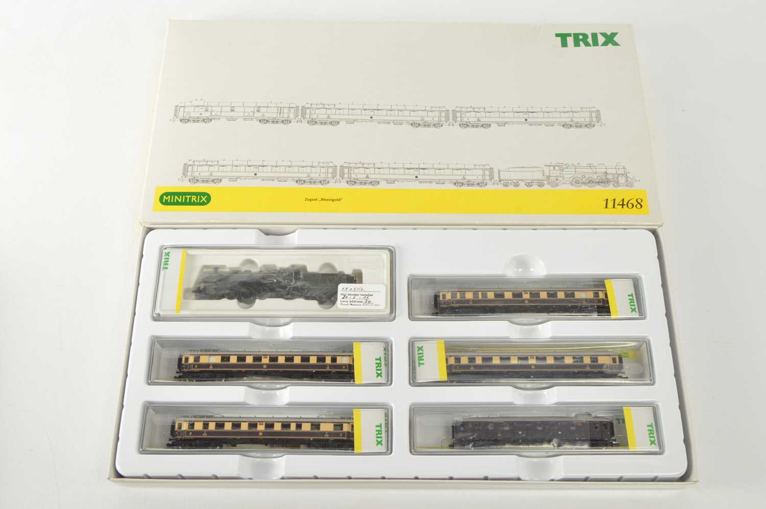 Lot 29 - Minitrix N Gauge Rheingold Train Pack