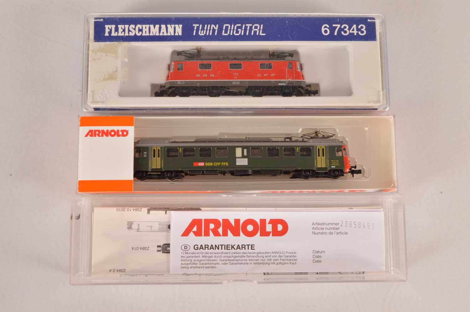 Lot 37 - N Gauge Swiss Electric Locomotives (2)