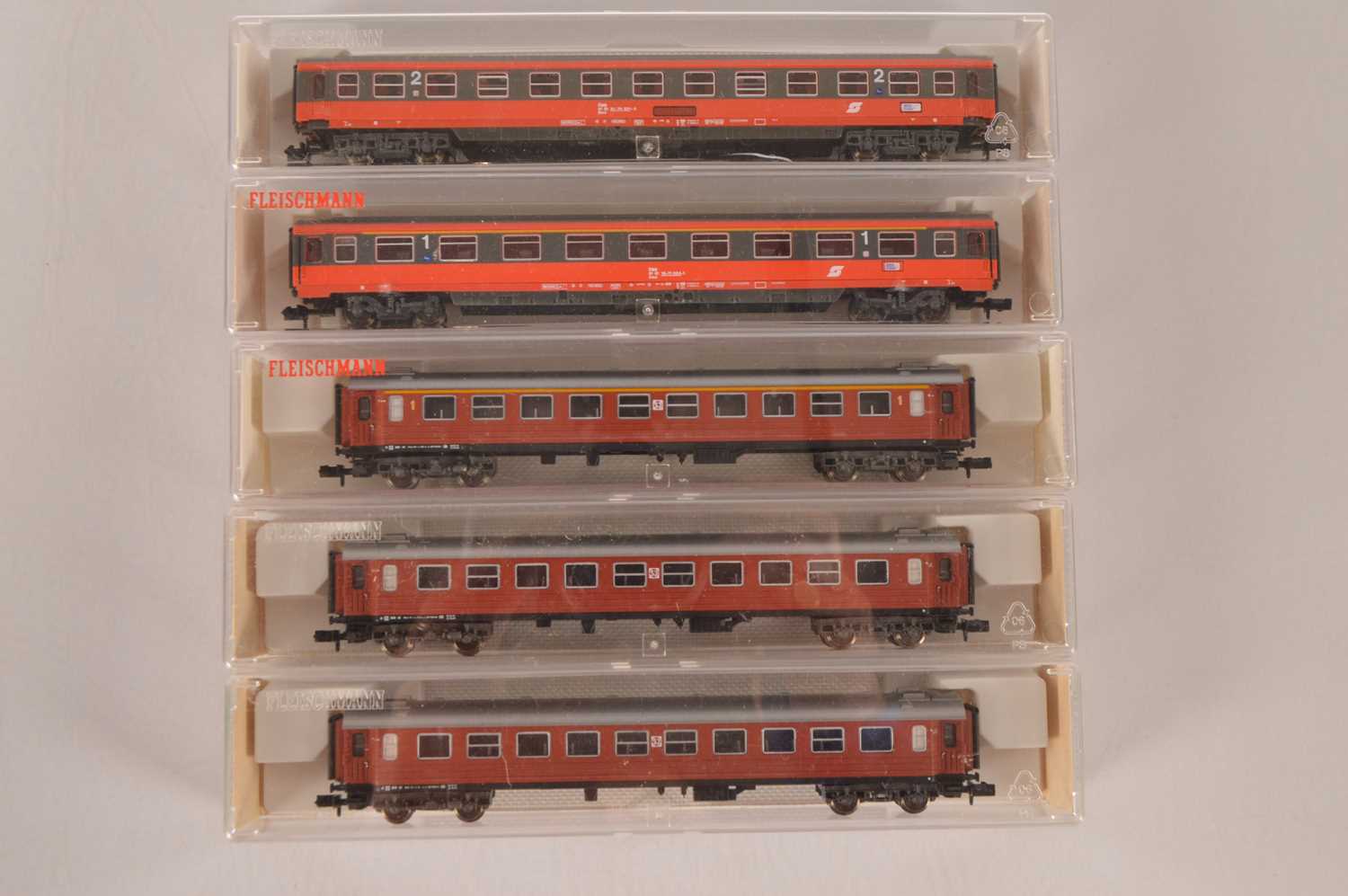 Lot 43 - Fleischmann Swedish and Austrian N gauge Coaches (5)