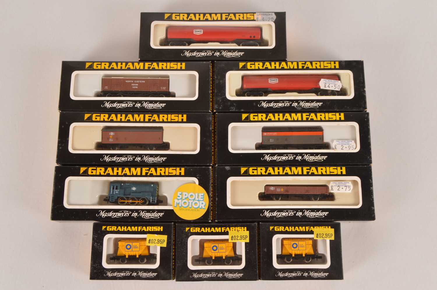 Lot 63 - Graham Farish N Gauge Diesel Shunting Locomotive and Goods Wagons (10)