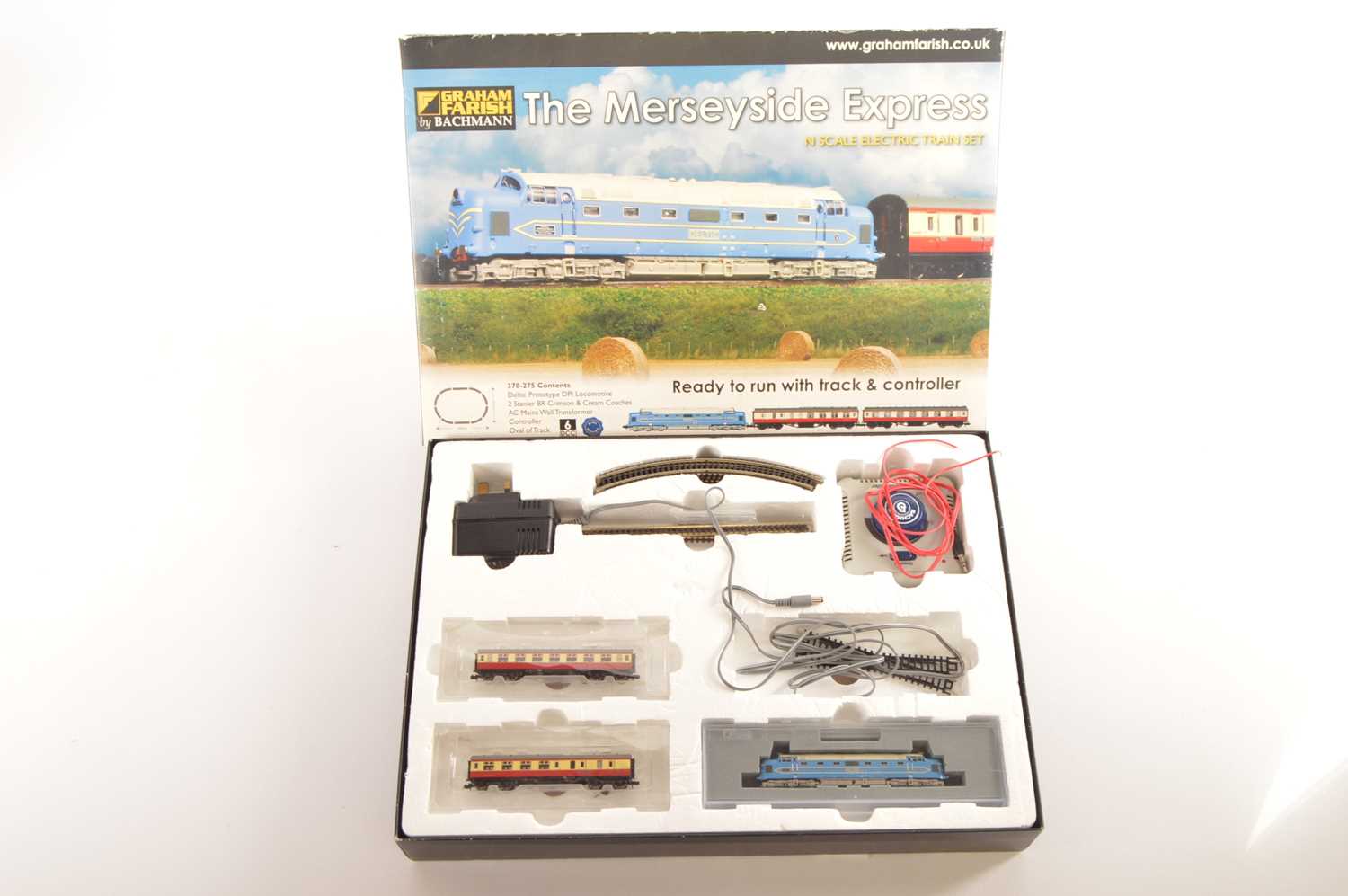 Lot 67 - Graham Farish by Bachmann N Gauge The Merseyside Express Diesel Train Set