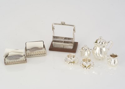 Lot 791 - Simply Silver by Vic Pain dolls’ house silver chattels