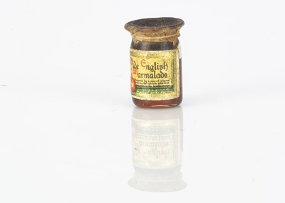 Lot 797 - A rare Queen Mary’s Dolls’ House jar of Chivers Old English Marmalade circa 1924