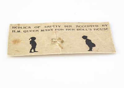 Lot 802 - A rare Queen Mary’s Dolls’ House safety pin