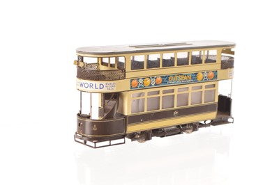 Lot 448 - Kitbuilt motorised 00 Gauge West Ham Corporation or similar Double Deck No 10 Tram