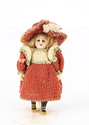 Lot 838 - A German bisque headed dolls’ house doll