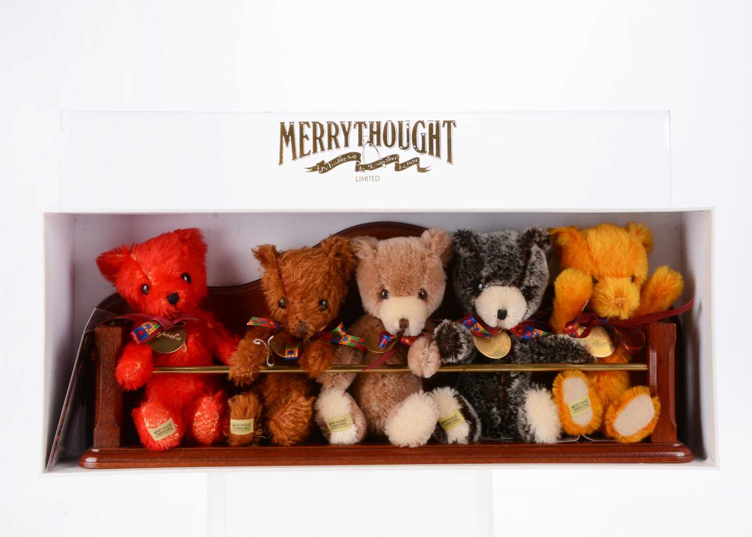 Lot 42 - A limited edition Merrythought the Spice Bears set of small teddy bears