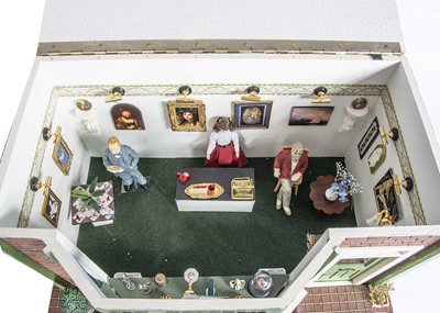 Lot 850 - A modern miniaturist dolls’ house Art Gallery shop
