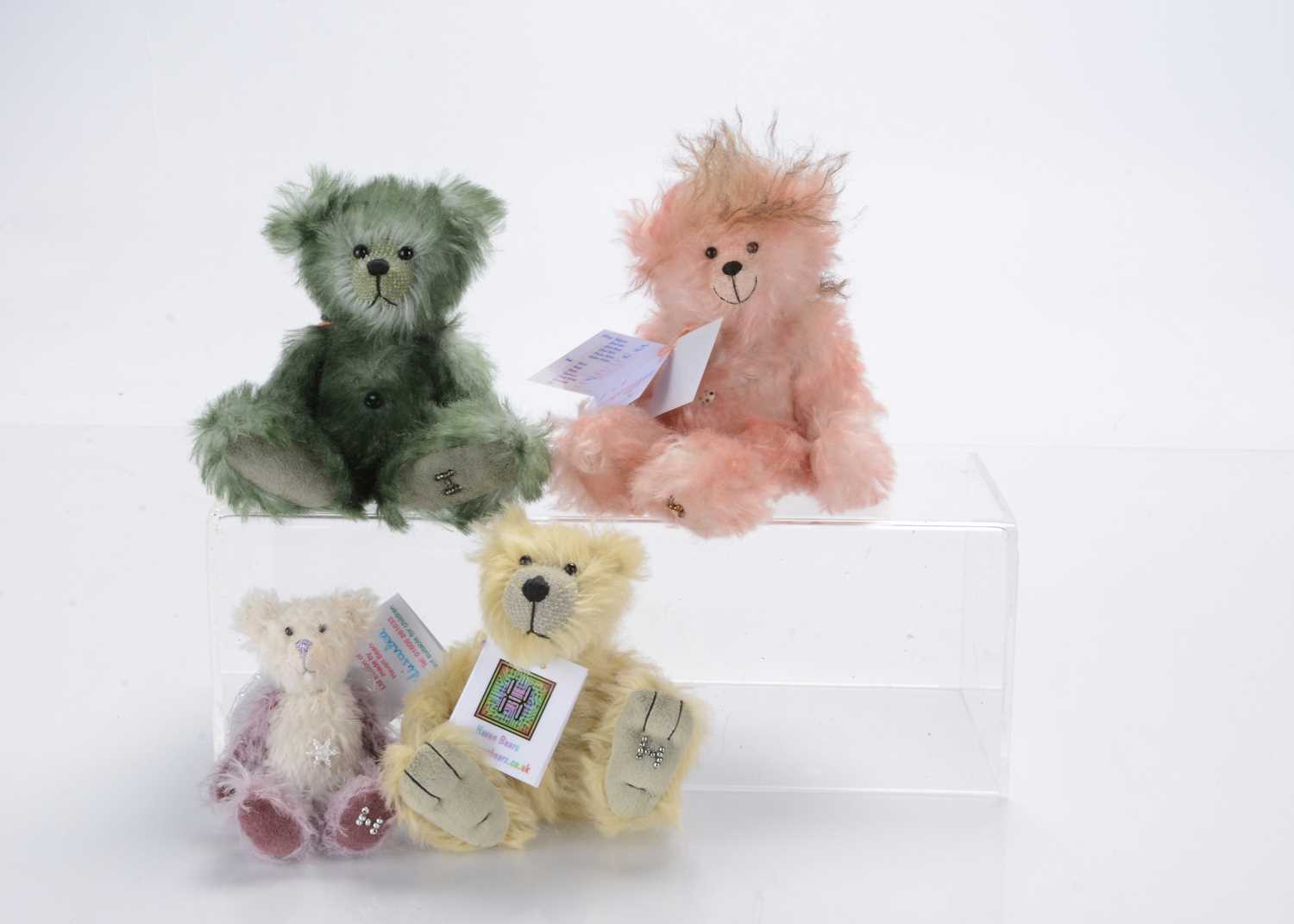 Lot 62 - Four Haven Bears miniature artist designed teddy bears by Alison Beal