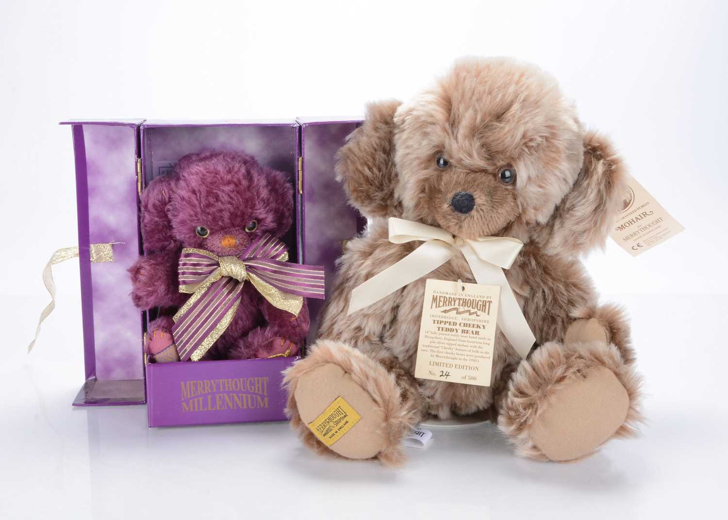 Lot 95 - Two Merrythought Cheeky teddy bears