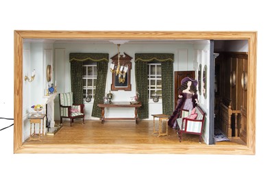 Lot 860 - A modern miniaturist dolls’ house Film Star room box