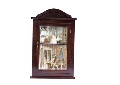 Lot 861 - A Pharaoh’s Dollshouse Workshop modern miniaturist  corner cupboard dolls’ house