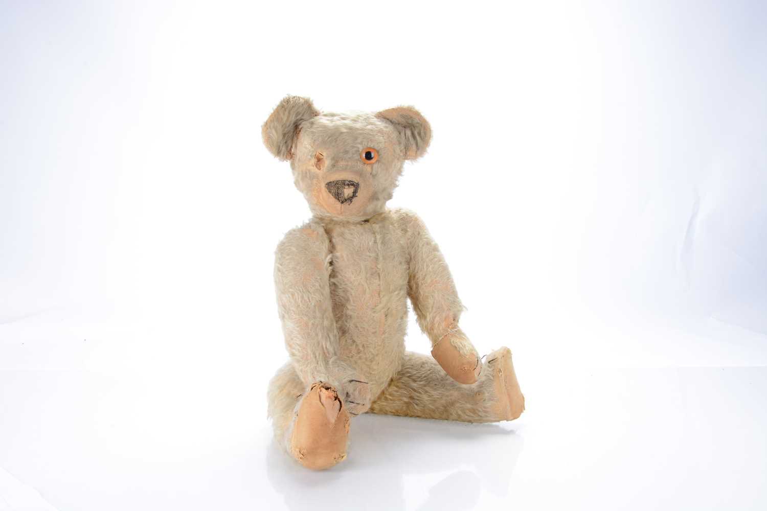 Lot 200 - A 1920s Chad Valley 'moon-eyed' teddy bear