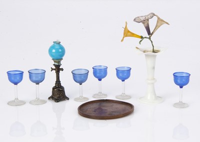 Lot 882 - Dolls’ house glass and chattels