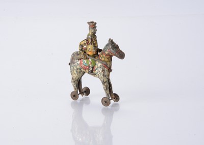 Lot 397 - A Japanese Penny Toy Japanese cavalry soldier
