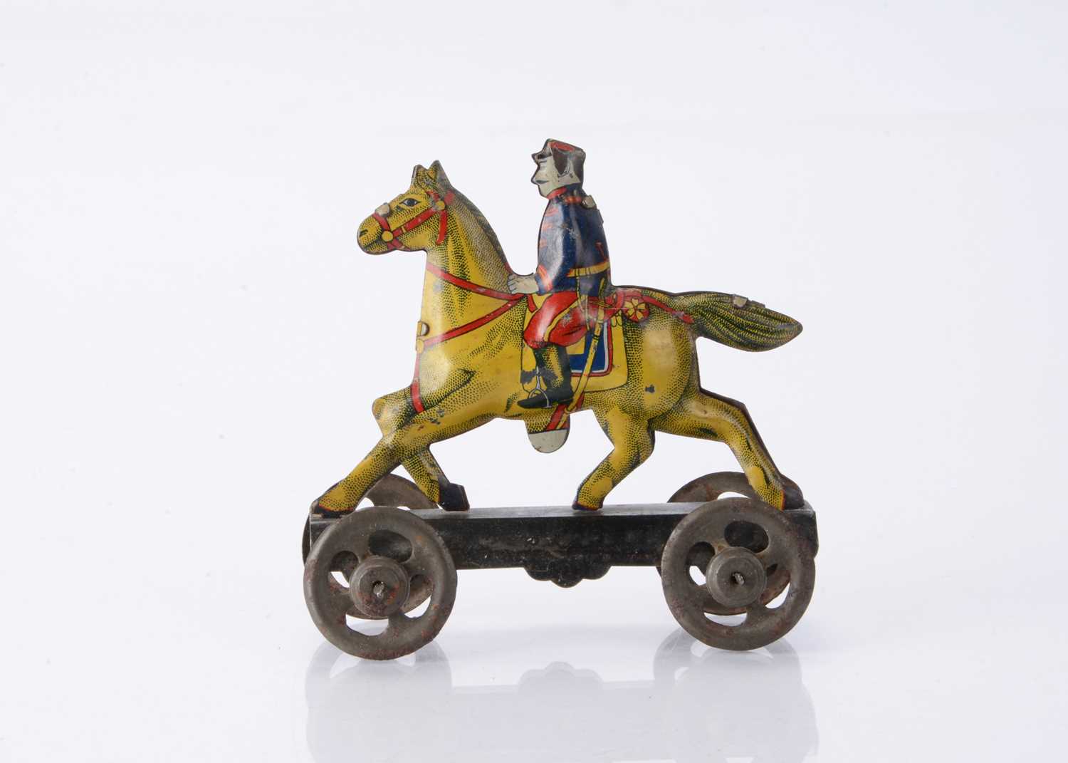 Lot 401 - A Japanese Penny Toy Japanese cavalry soldier