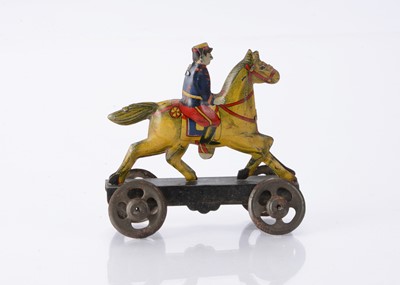 Lot 401 - A Japanese Penny Toy Japanese cavalry soldier