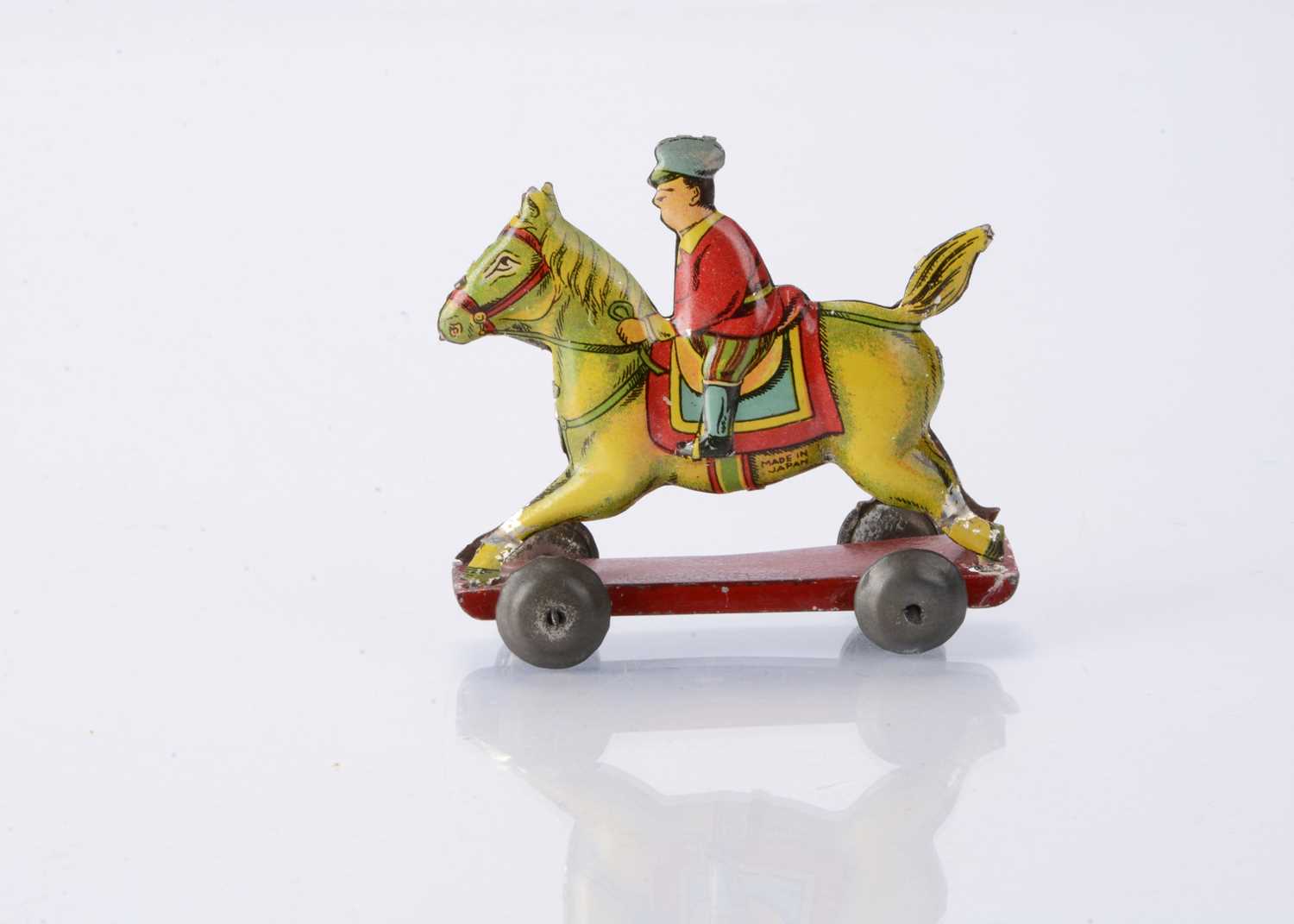Lot 403 - A Japanese Penny Toy Japanese cavalry soldier
