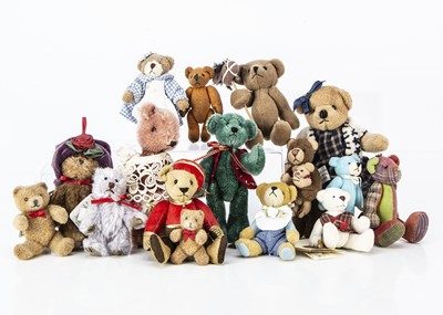 Lot 305 - Sixteen miniature Teddy Bears