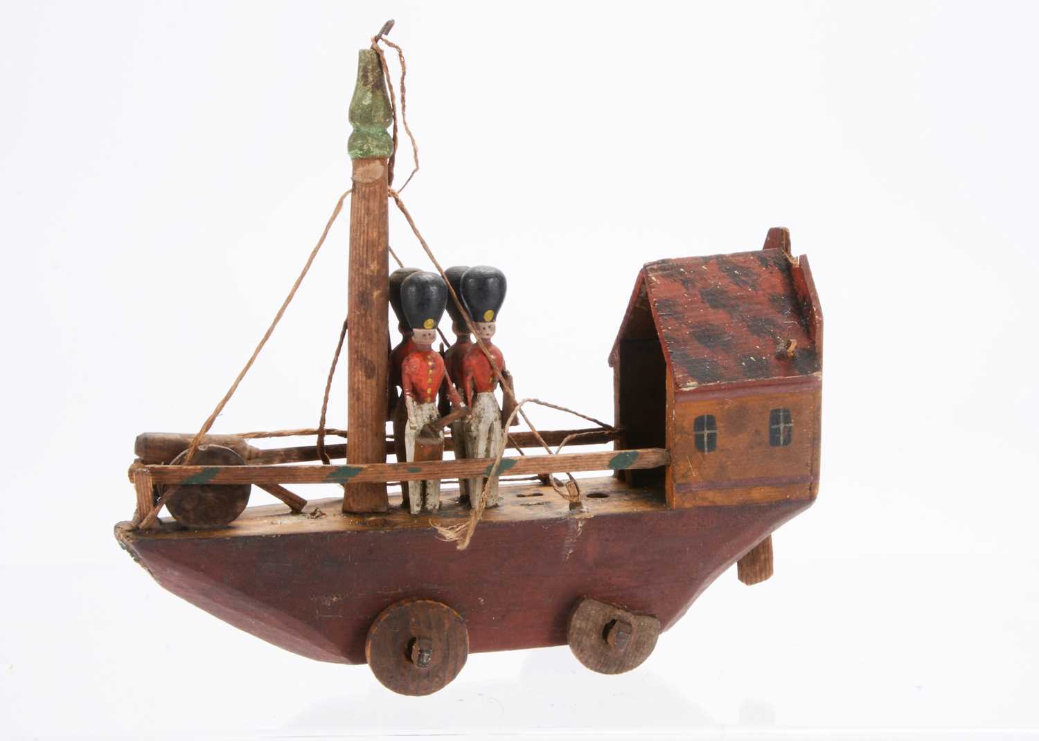 Lot 581 - A rare mid 19th century Erzgebirge battleship