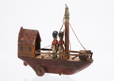 Lot 581 - A rare mid 19th century Erzgebirge battleship