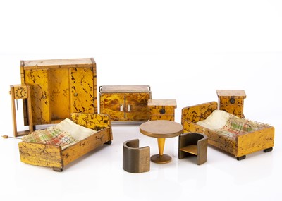 Lot 934 - German 1930s Art Deco dolls’ house furniture