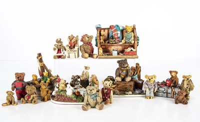 Lot 308 - A selection of Colour Box resin Teddy Bears