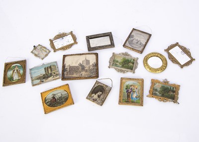 Lot 950 - Dolls’ house pictures and mirrors