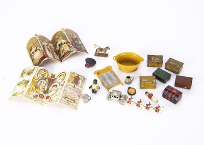 Lot 962 - Toy items used in a dolls’ house