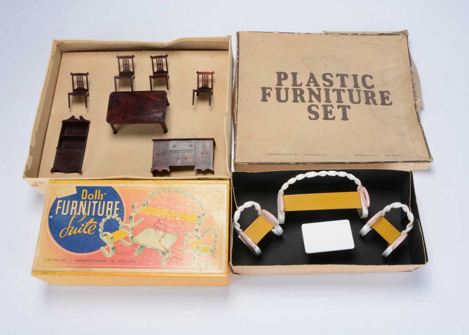 Lot 1207 - A J Pressman & Co (New York) Plastic Furniture Set
