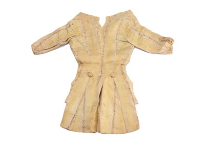 Lot 1288 - A rare 18th century Spitalsfields silk doll’s tail coat