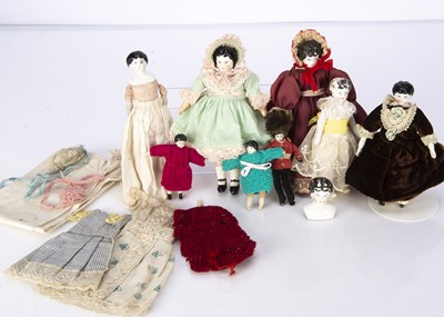 Lot 985 - Large scale china shoulder head dolls’ house doll