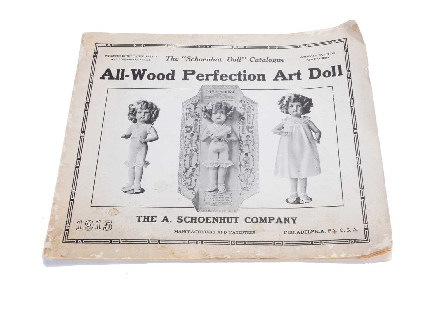 Lot 1452 - A Schoenhut Doll Catalogue, 1915