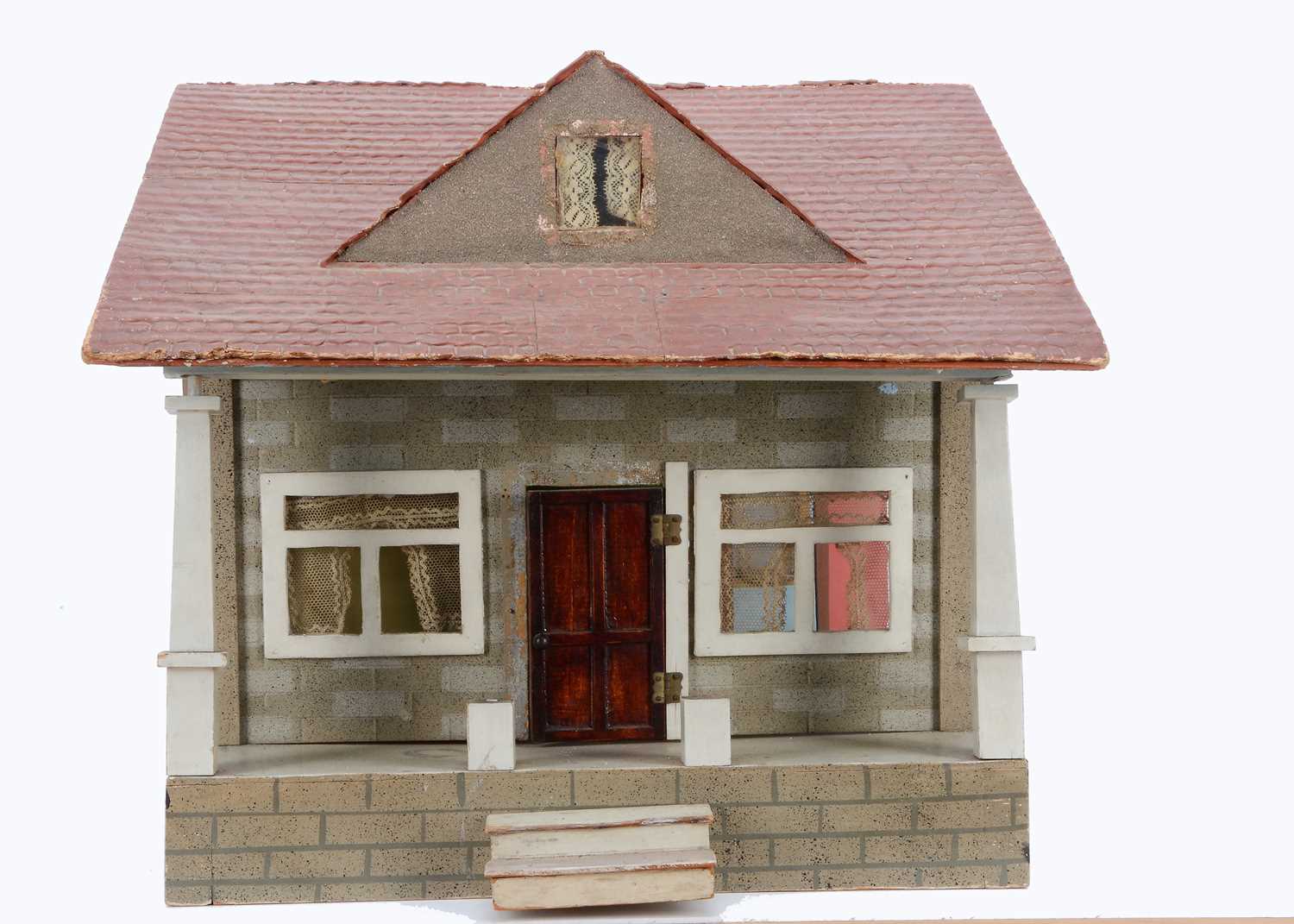 Lot 1492 - A Schoenhut wooden bungalow dolls’ house