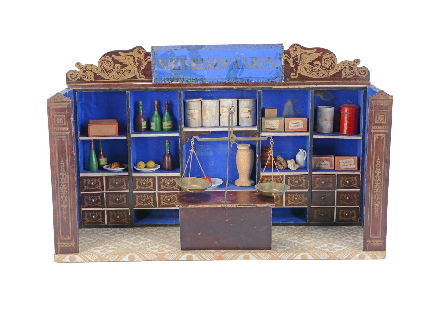 Lot 1535 - A rare 19th century Waltershausen Materialwaaren (General Store) toy shop