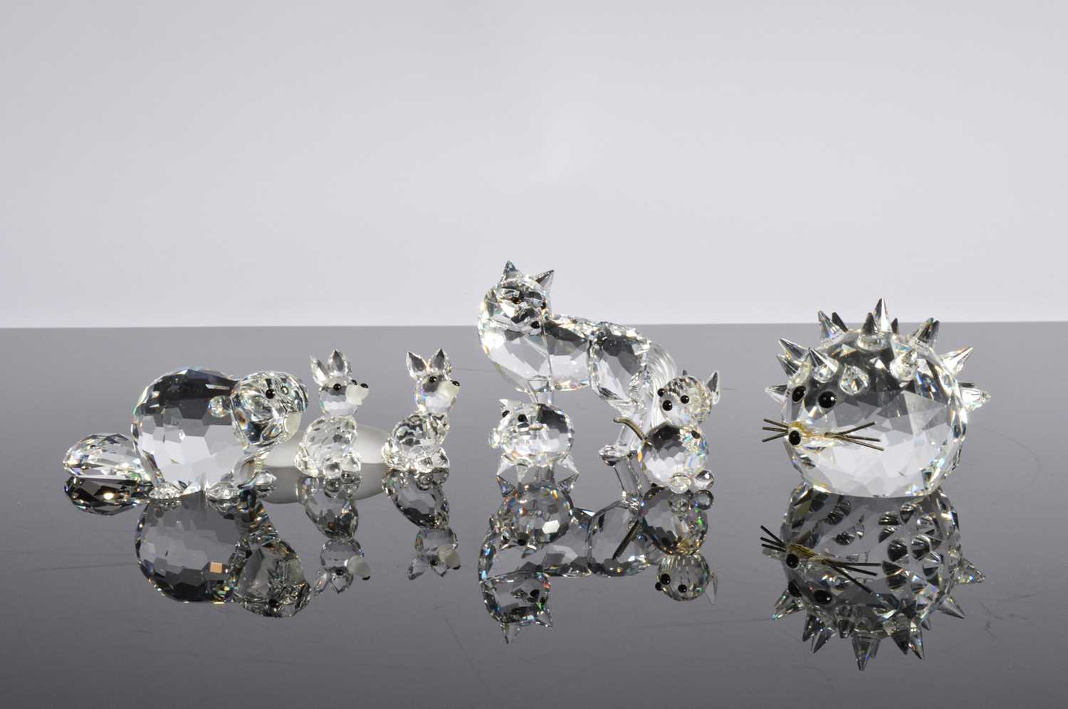 Lot 3 - A collection of seven Swarovski crystal animals