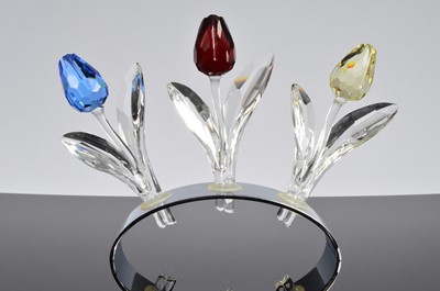 Lot 4 - A collection of three Swarovski Tulips
