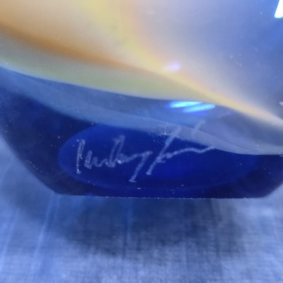 Lot 14 - Four second half 20th century studio glass items
