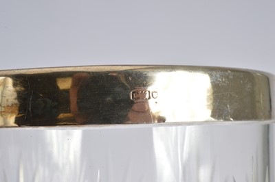 Lot 16 - Four glass and silver mounted items