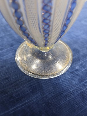 Lot 20 - Two 19th century Venetian Murano glass latticino items