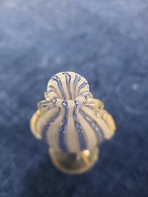 Lot 20 - Two 19th century Venetian Murano glass latticino items