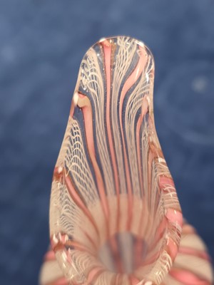 Lot 20 - Two 19th century Venetian Murano glass latticino items