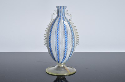 Lot 21 - Two 19th century Venetian Murano glass latticino items