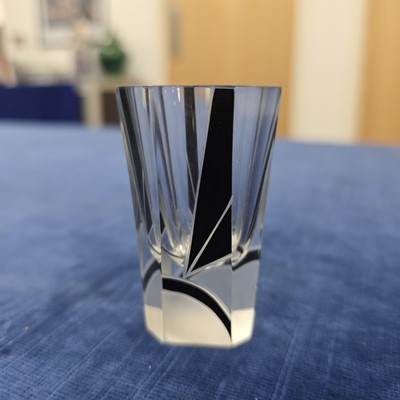 Lot 28 - An Art Deco Palda glass decanter and glasses set