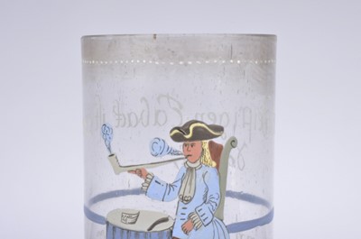 Lot 35 - An 18th century style German glass measuring jug