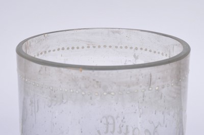 Lot 35 - An 18th century style German glass measuring jug