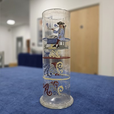 Lot 35 - An 18th century style German glass measuring jug