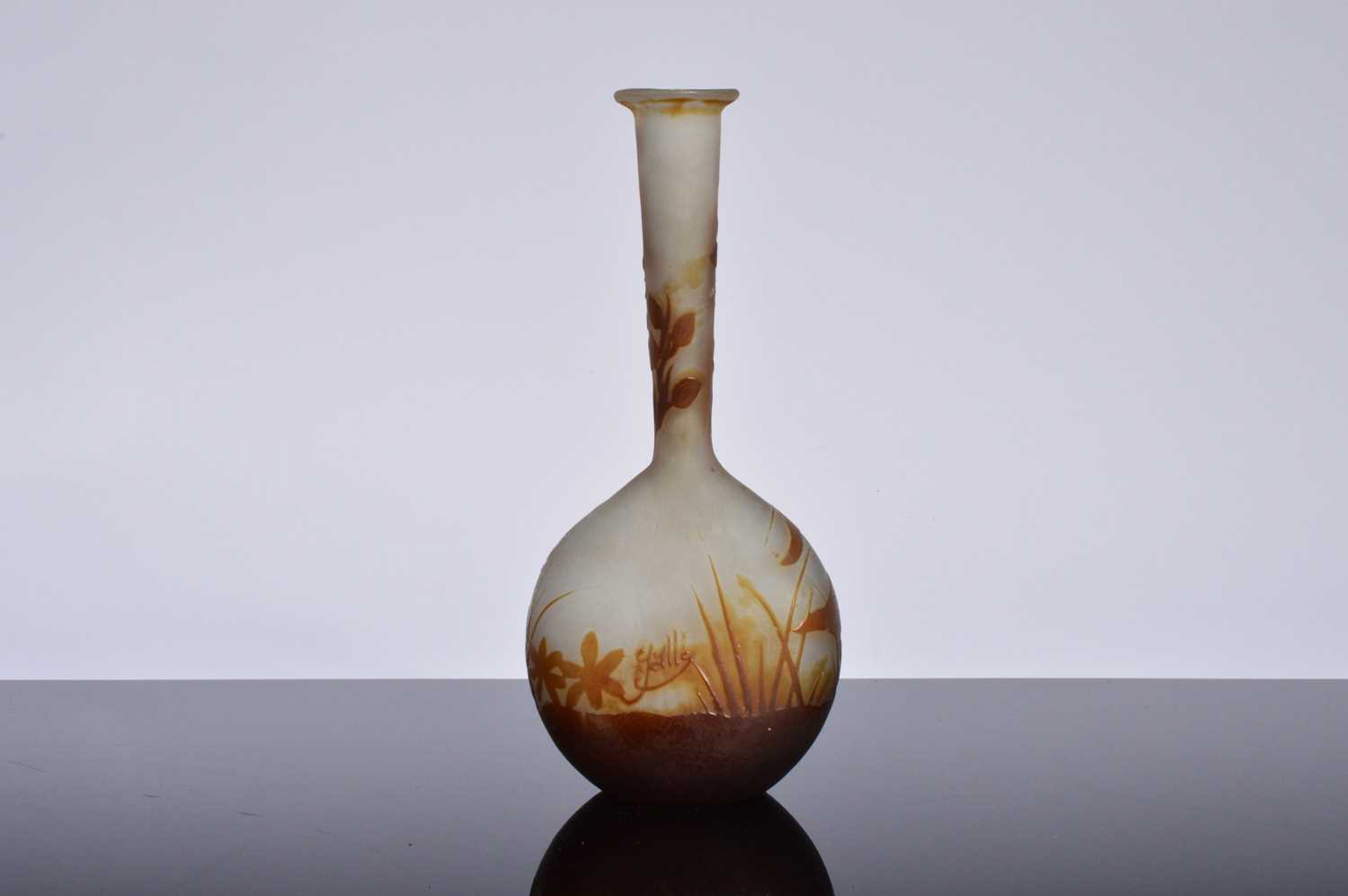 Lot 38 - An Art Nouveau period Galle Glass vase