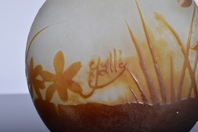Lot 38 - An Art Nouveau period Galle Glass vase