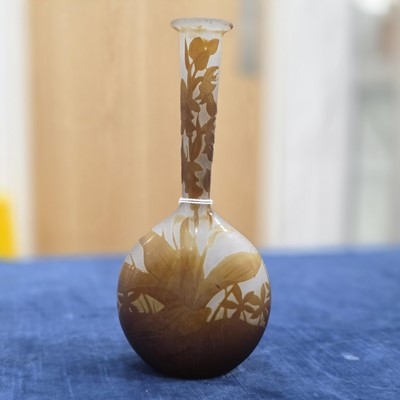 Lot 38 - An Art Nouveau period Galle Glass vase